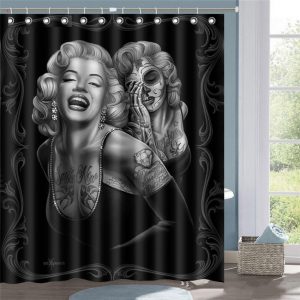 Marilyn Monroe Waterproof Shower Curtain Sexy Girl Bathroom Decor