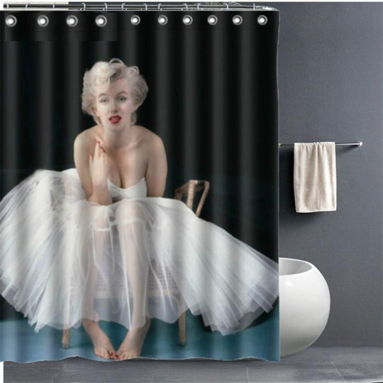 5 Variants Marilyn Monroe Waterproof Shower Curtain Bathroom Decor